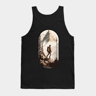 Frozen Ascent - Snowy Mountain Tank Top